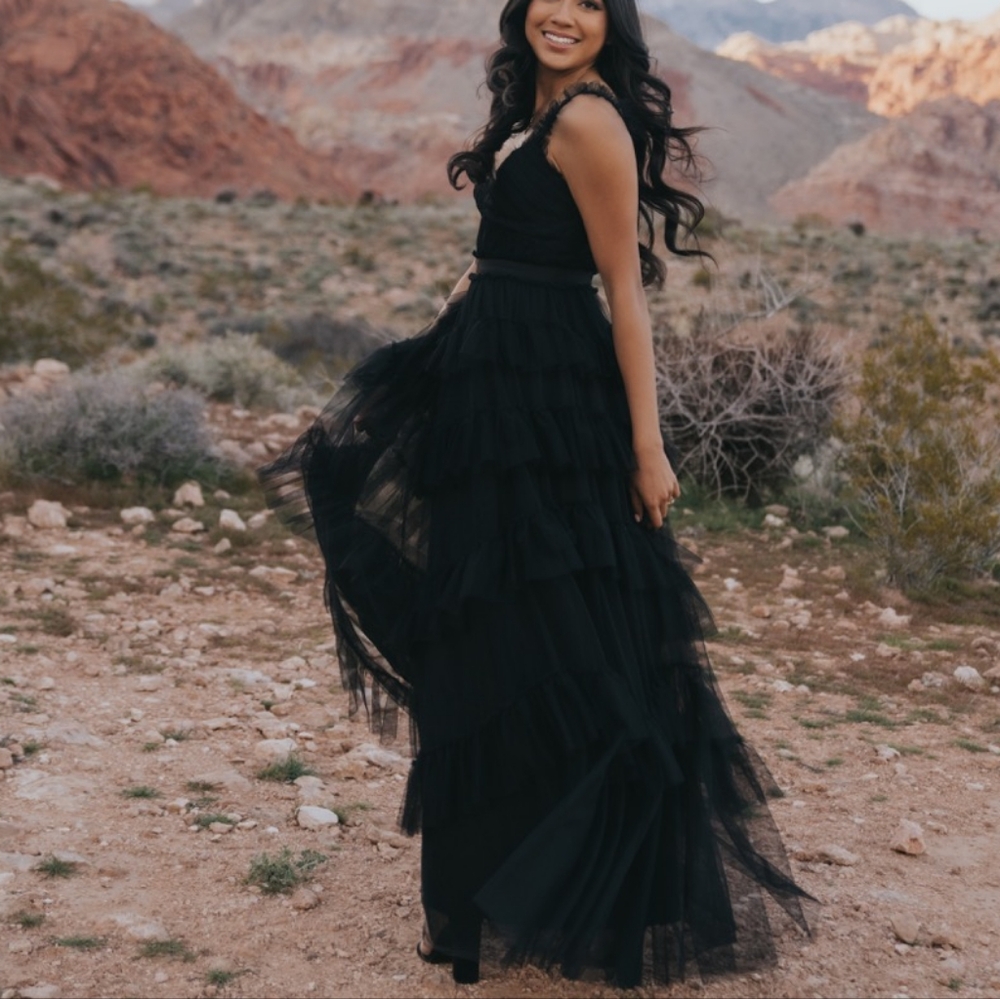 Black evening dress